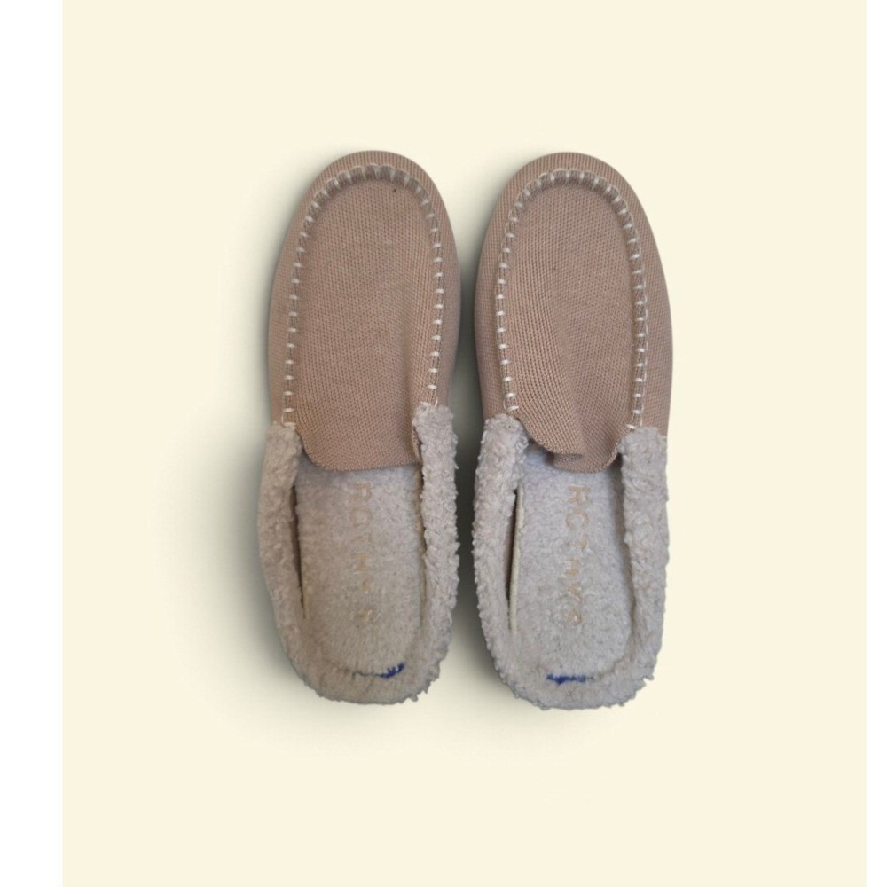 Rothys Merino Scuff Slipper in Nutmeg Mules Mocassins Loafers sz 8 Comfy